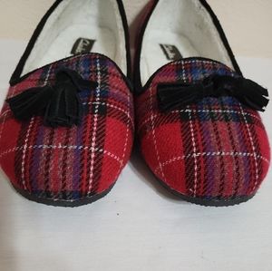 CLARKS FAOLAN Red Lounge Footwear